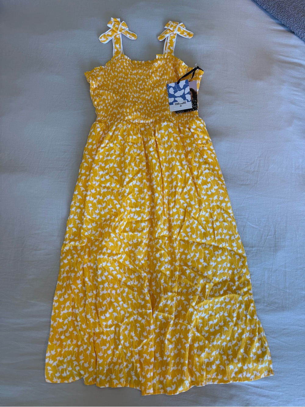 Diane Von Furstenberg for Target Girl’s Yellow & White Smocked Sundress